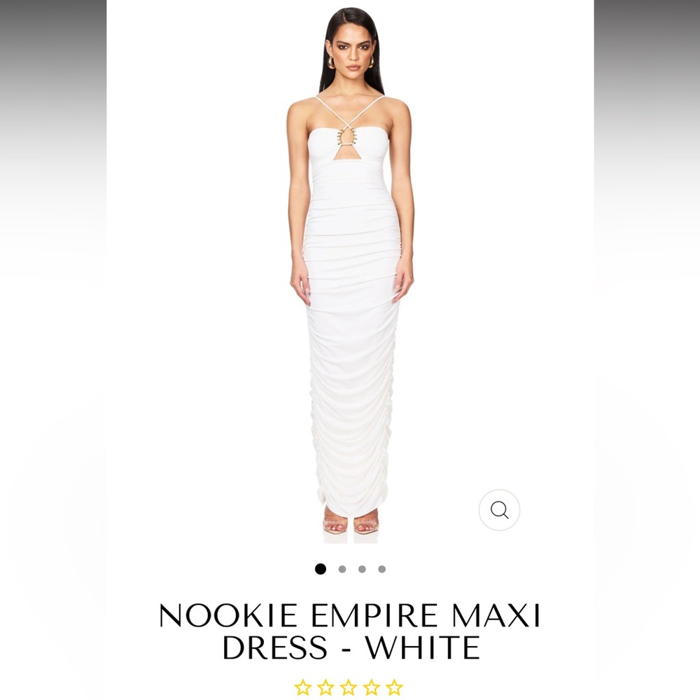 Nookie Empire White Maxi Dress White Size Small